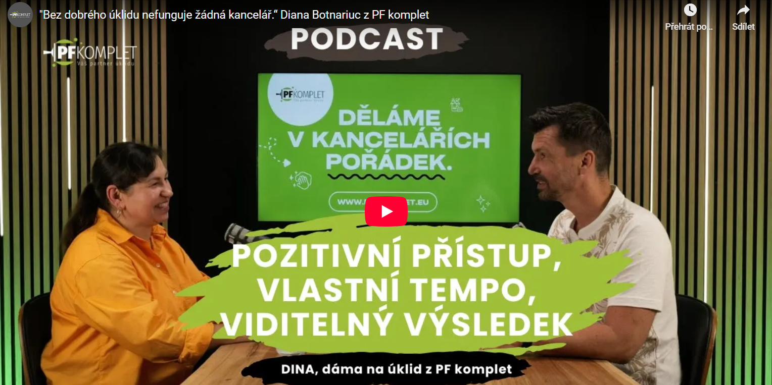 Bez dobrého úklidu nefunguje žádná kancelář: Rozhovor s Dianou Botnariuc z PF komplet