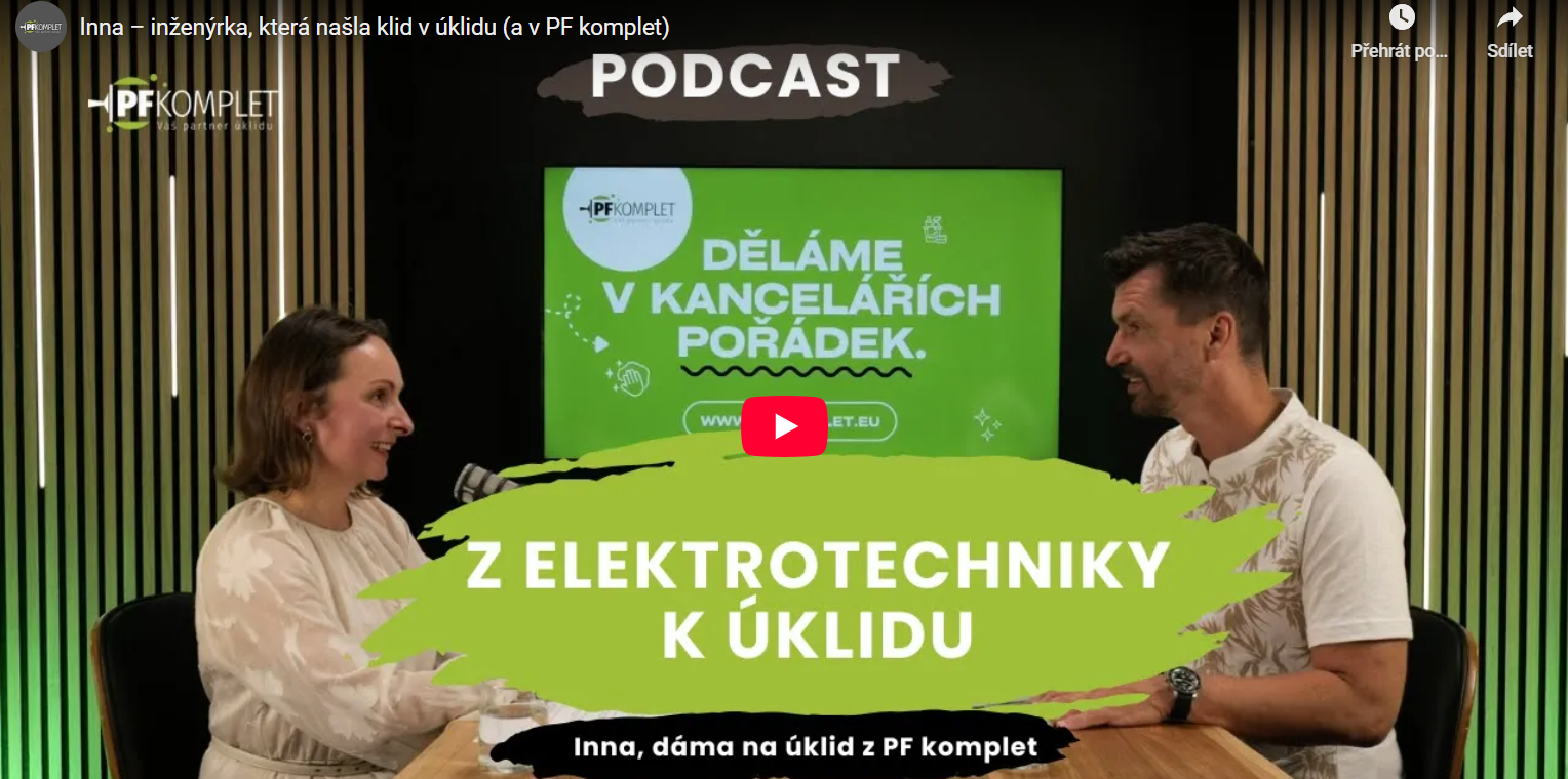 Rozhovor s Innou z PF komplet o tom, co přivedlo elektroinženýrku k úklidu